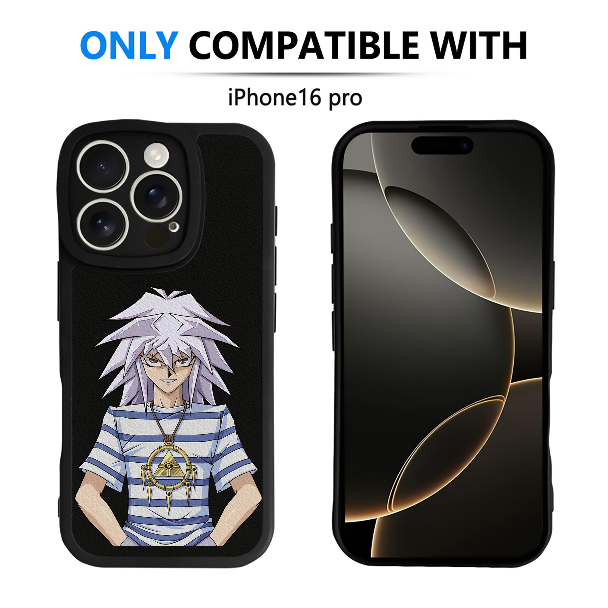 遊☆戯☆王 Yu-Gi-Oh! 【iPhone 16シリーズ対応】シリコンスマホケース（レザー調） 材質：シリコン